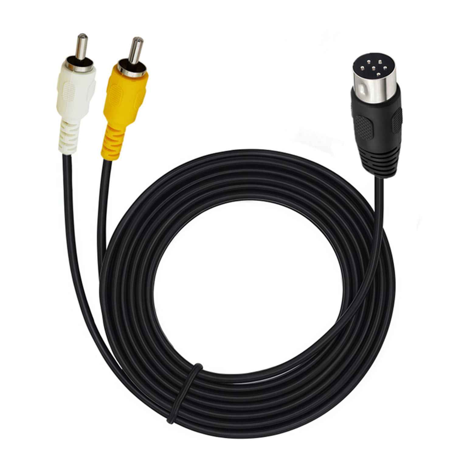 Retro Gaming Cable - Kabel sygnałowy AV kompozytowy DIN 6-pinowy