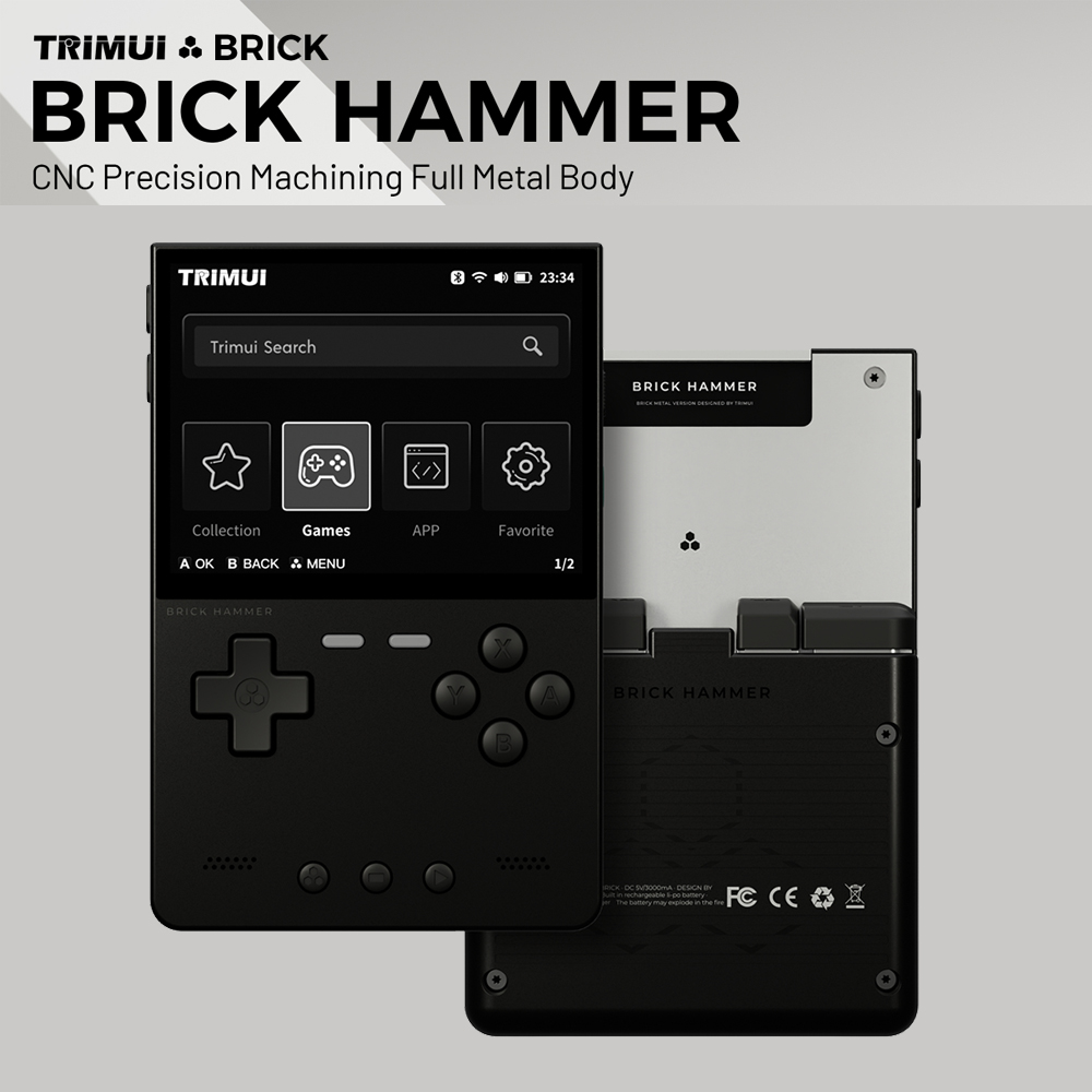 Retro Gaming Kiosk - Metalowa obudowa Trimui Brick Hammer Console