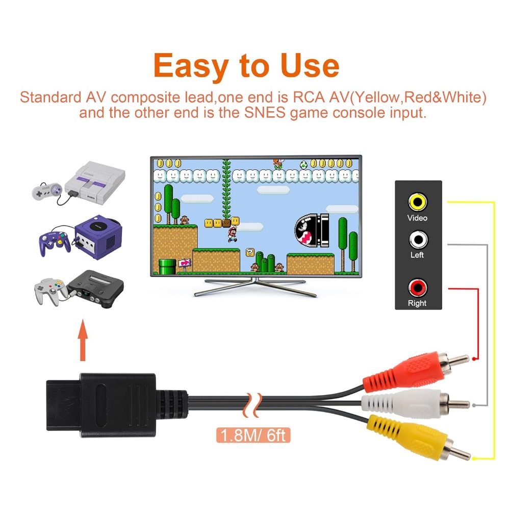 N64/Gamecube/SNES/SFC wysokiej – Retro Gaming Cable recenzja i cena